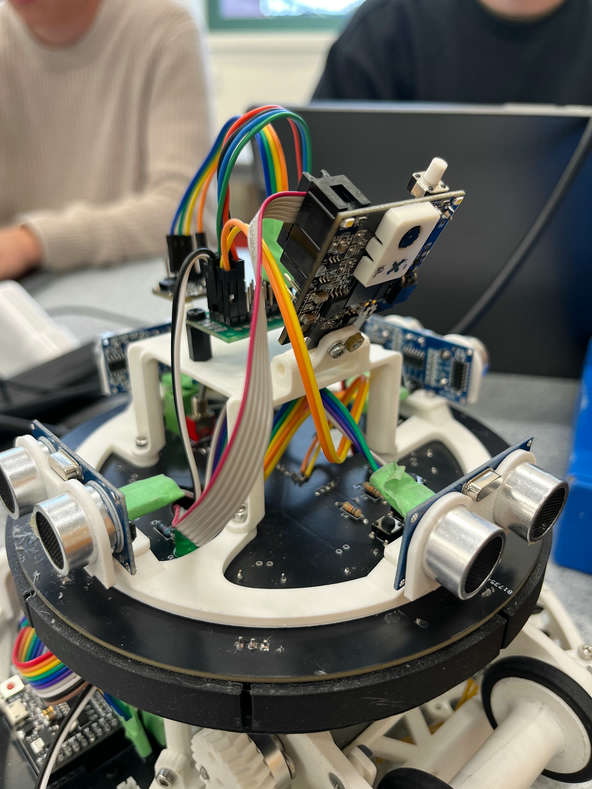 Camera mounting on Team Athena's Soccer Robot